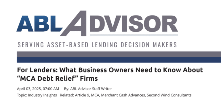 For Lenders: What Business Owners Need to Know About “MCA Debt Relief” Firms